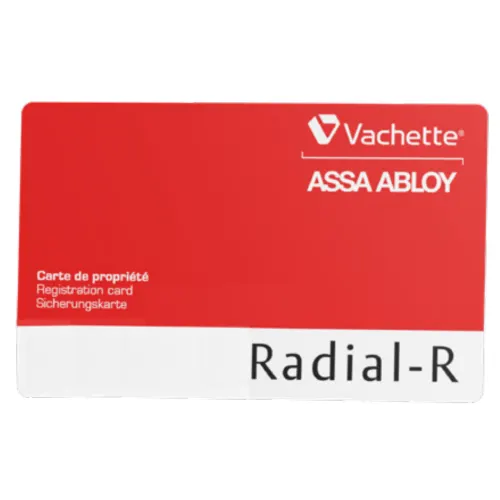 Cylindre à double entrée A2P* 4 clés RADIAL-R VACHETTE