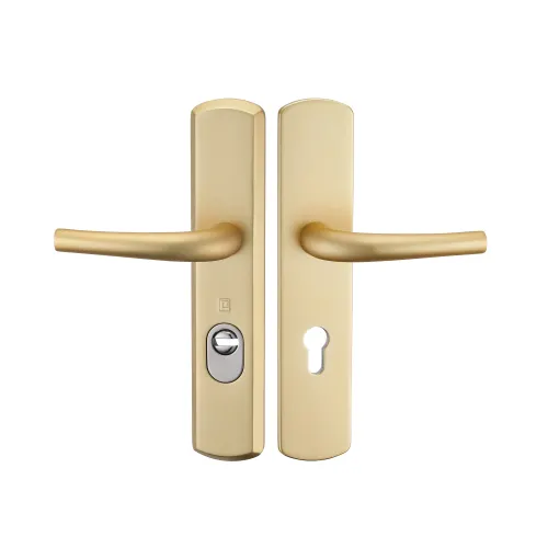 Poignée blindée double béquille SALOME champagne