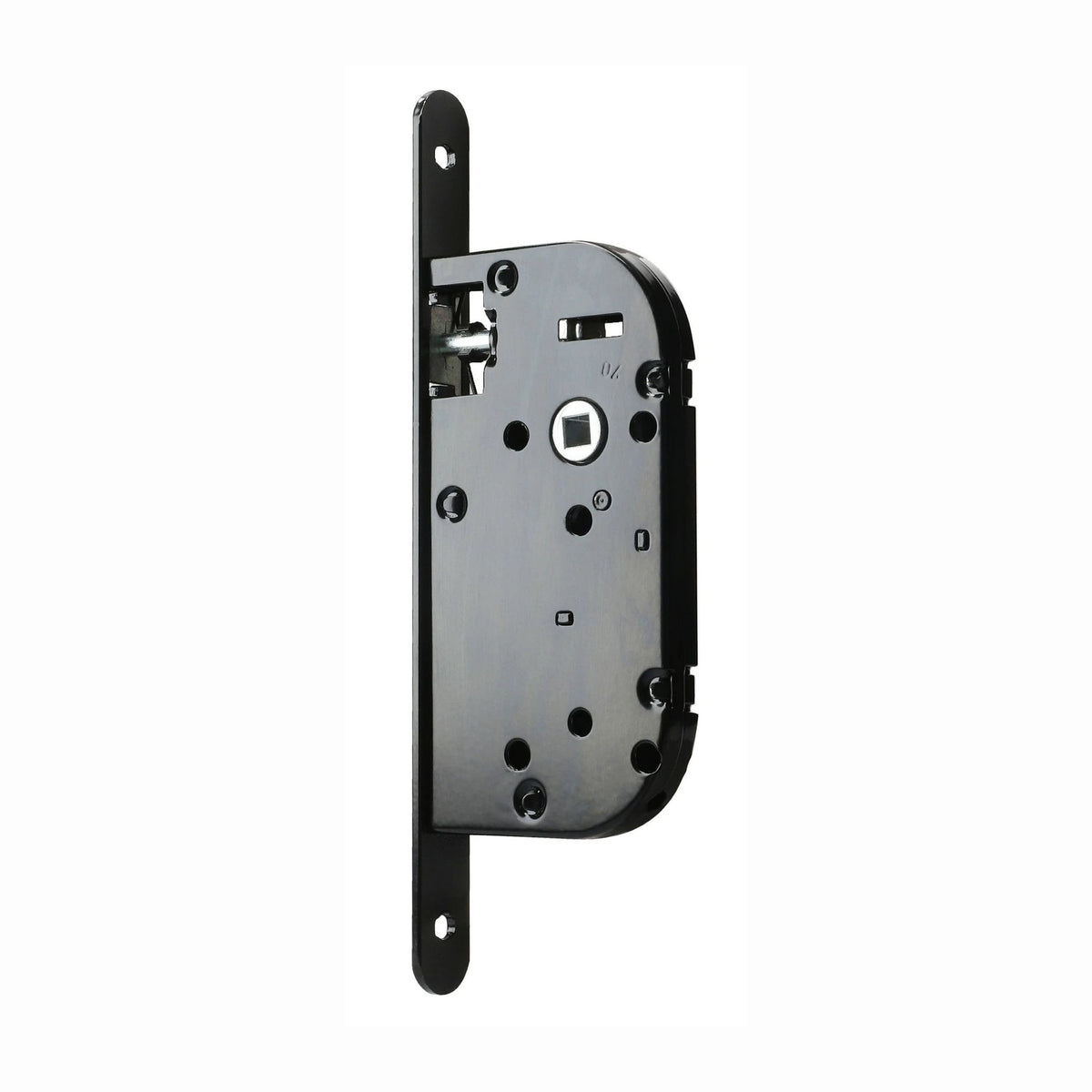 Coffre de serrure monopoint HERACLES NF axe 50 mm noir - bec-de-cane