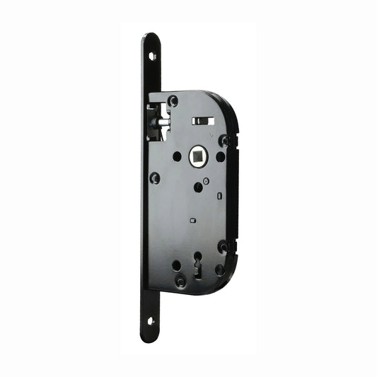 Coffre de serrure monopoint HERACLES NF axe 50 mm noir - à clé (fonction longue) (2 clés)