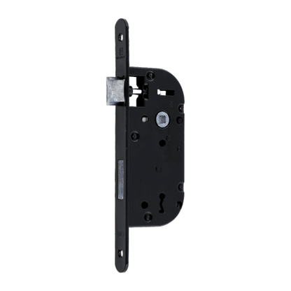 Coffre de serrure monopoint HERACLES NF axe 50 mm noir - à clé (fonction longue) (2 clés)