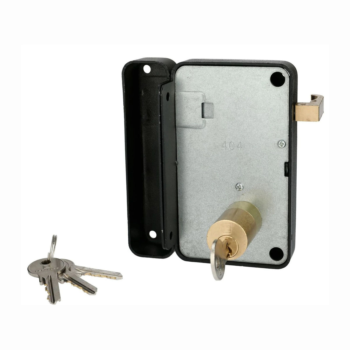 Serrure tubulaire ERCY HERACLES 5G 50mm verticale à larder - droite - 4 clés