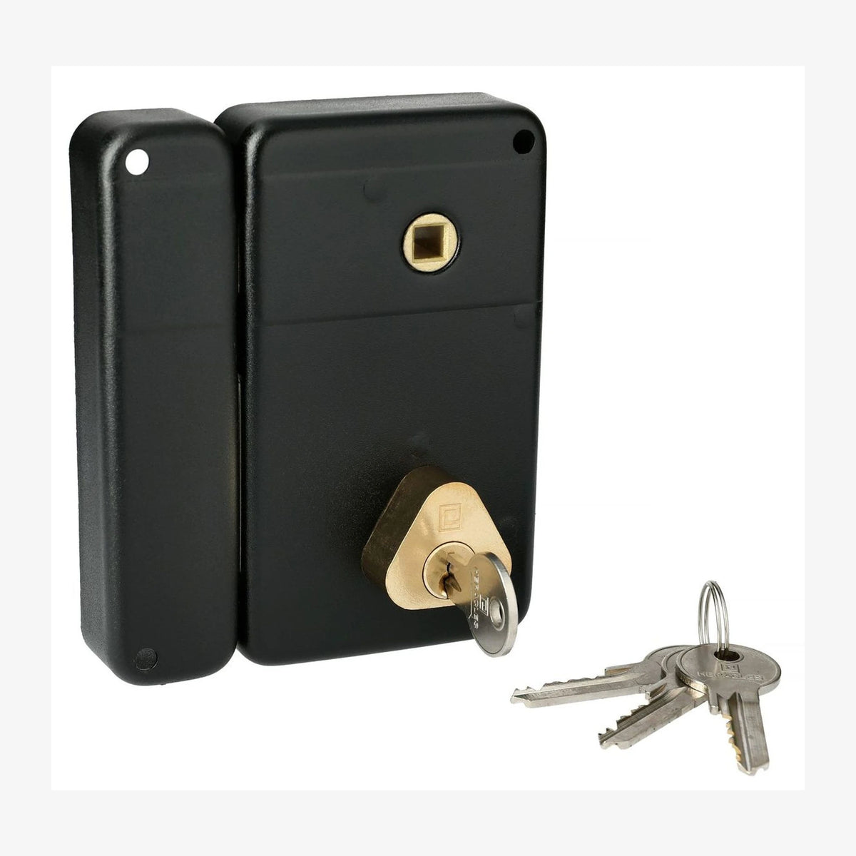 Serrure tubulaire ERCY HERACLES 5G 50mm verticale feuillure - gauche - 4 clés